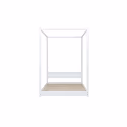 Four Poster Bed King Size Birlea Darwin White 5Ft Solid Pine Frame Canopy - Additional view 6