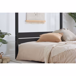 Four Poster Bed King Size Birlea Darwin Black 5Ft Solid Pine Frame Canopy