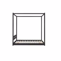 Four Poster Bed King Size Birlea Darwin Black 5Ft Solid Pine Frame Canopy - Additional view 7