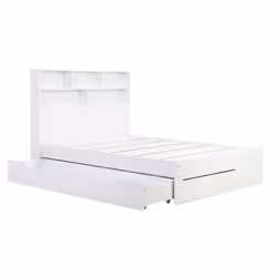 Small Double Drawer Bed Frame White Birlea Alfie 4FT Headboard Storage 120cm - Additional view 11