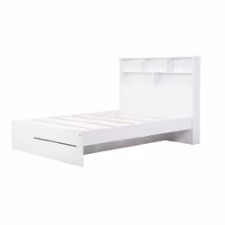 Small Double Drawer Bed Frame White Birlea Alfie 4FT Headboard Storage 120cm - Additional view 8