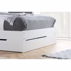 King Size Drawer Bed Frame White Birlea Alfie 5FT Headboard Storage 150cm - Additional view 6