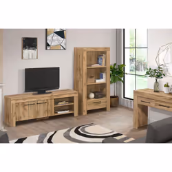 Oak TV Unit Wide Birlea Compton Widescreen Entertainment Unit - Additional view 8