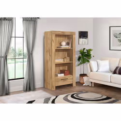 Oak Bookcase with Drawer Birlea Compton