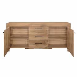 Oak Sideboard New 3 Drawer 2 Door Birlea Compton Storage Cabinet - Additional view 5