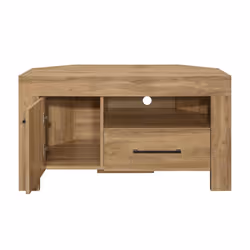 Oak Corner TV Unit Wide Birlea Compton Widescreen Entertainment Unit