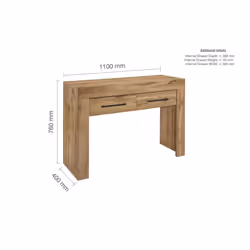 Oak Console Table New Birlea Compton Hall Table Sideboard - Additional view 5