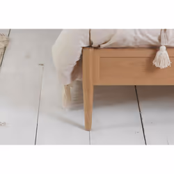 Rattan King Size Bed Frame Birlea Leonie 150cm 5FT Oak Bedstead - Additional view 4