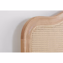 Rattan King Size Bed Frame Birlea Leonie 150cm 5FT Oak Bedstead - Additional view 5
