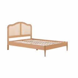 Rattan Super King Size Bed Frame Birlea Leonie 180cm 6FT Oak Bedstead - Additional view 10
