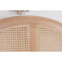 Rattan Super King Size Bed Frame Birlea Leonie 180cm 6FT Oak Bedstead - Additional view 6