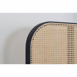 Rattan Double Bed Frame Birlea Margot 135cm 4FT6 Black Bedstead - Additional view 5