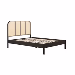 Rattan Super King Size Bed Frame Birlea Margot 180cm 6FT Black Bedstead - Additional view 10