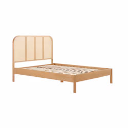 Rattan King Size Bed Frame Birlea Margot 150cm 5FT Oak Bedstead - Additional view 9