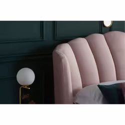 Pink King Size Ottoman Bed Frame 5FT Fabric Storage Bed Birlea Lottie Fan Design - Additional view 4