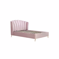 Pink King Size Ottoman Bed Frame 5FT Fabric Storage Bed Birlea Lottie Fan Design - Additional view 9