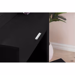 Black Dressing Table with Mirror Birlea Evelyn Sliding Vanity Desk Make Up - Additional view 4