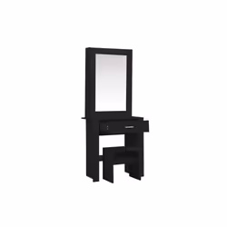 Black Dressing Table with Mirror Birlea Evelyn Sliding Vanity Desk Make Up - Additional view 8