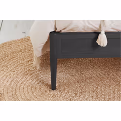 Rattan Double Bed Frame Birlea Leonie 135cm 4FT6 Black Bedstead - Additional view 4