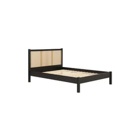King Size Rattan Bed Frame Black Birlea Croxley 5FT King 150cm