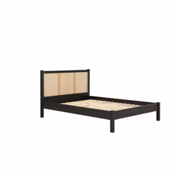 Double Rattan Bed Frame Black Birlea Croxley 4FT6 Double 135cm