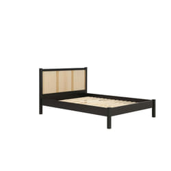 Double Rattan Bed Frame Black Birlea Croxley 4FT6 Double 135cm