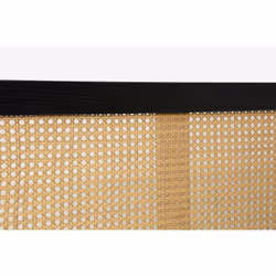 Double Rattan Bed Frame Black Birlea Croxley 4FT6 Double 135cm