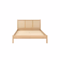 King Size Rattan Bed Frame Brown Oak Birlea Croxley 5FT King 150cm - Additional view 8