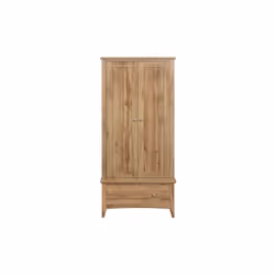 Oak 2 Door Wardrobe 1 Drawer Birlea Hampstead Traditional Bedroom Furniture
