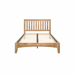 Oak Double Bed Frame 4FT6 Bedstead Birlea Hampstead Traditional Shaker Design - Additional view 4