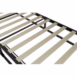 Black Single Bed Frame 3FT 90cm Bedstead Birlea Soho Metal Minimalist Design - Additional view 5