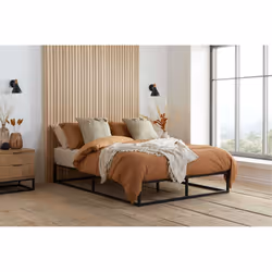 Black Single Bed Frame 3FT 90cm Bedstead Birlea Soho Metal Minimalist Design - Additional view 7