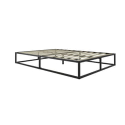 Black Small Double Bed Frame 4FT6 135cm Bedstead Birlea Soho Metal Minimalist