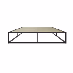 Black King Size Bed Frame 5FT 150cm Bedstead Birlea Soho Metal Minimalist Design