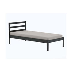 Black Single Bed Frame 3FT Bedstead Birlea Luka Solid Pine Traditional Design