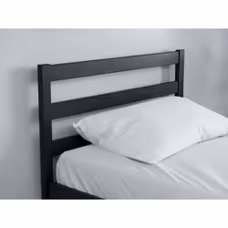 Black Single Bed Frame 3FT Bedstead Birlea Luka Solid Pine Traditional Design - Additional view 2