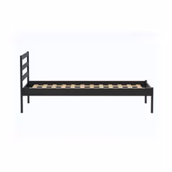 Black Single Bed Frame 3FT Bedstead Birlea Luka Solid Pine Traditional Design - Additional view 5