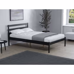 Black Small Double Bed Frame 4FT Bedstead Birlea Luka Solid Pine Traditional - Additional view 11