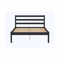 Black Small Double Bed Frame 4FT Bedstead Birlea Luka Solid Pine Traditional - Additional view 4
