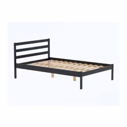 Black Small Double Bed Frame 4FT Bedstead Birlea Luka Solid Pine Traditional - Additional view 6