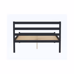 Black Small Double Bed Frame 4FT Bedstead Birlea Luka Solid Pine Traditional - Additional view 8