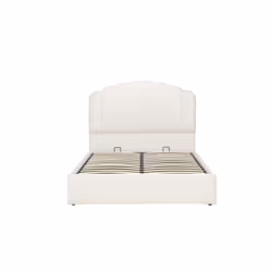 Boucle Kingsize Ottoman Bed Frame White Birlea Monaco Storage Bed 5FT 150cm - Additional view 10