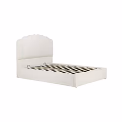 Boucle Kingsize Ottoman Bed Frame White Birlea Monaco Storage Bed 5FT 150cm - Additional view 8