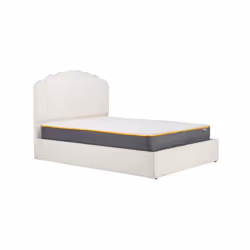 Boucle Kingsize Ottoman Bed Frame White Birlea Monaco Storage Bed 5FT 150cm - Additional view 9