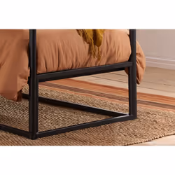 Black 4 Poster Bed Frame Metal Birlea Farringdon Canopy Bed 3FT Single 90cm
