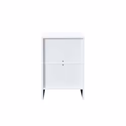 Bedside 3 Drawer Cabinet White Birlea Oslo Nightstand Side Table - Additional view 6