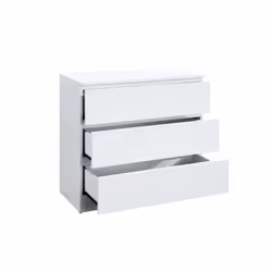 White Chest of 3 Drawers Birlea Oslo Scandia Retro - Additional view 6