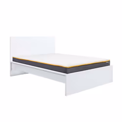 Double Bed Frame White Birlea Oslo 4FT6 Modern Bedstead