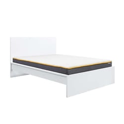 Double Bed Frame White Birlea Oslo 4FT6 Modern Bedstead