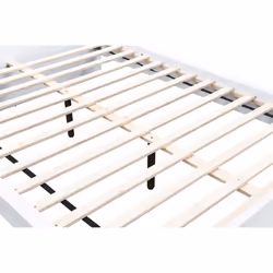 Double Bed Frame White Birlea Oslo 4FT6 Modern Bedstead